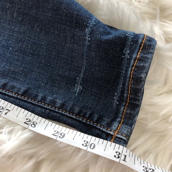 Anthropologie Pilcro Stet Skinny Mid Rise Jeans Size 27 Distressed Ankle - Picture 11 of 11